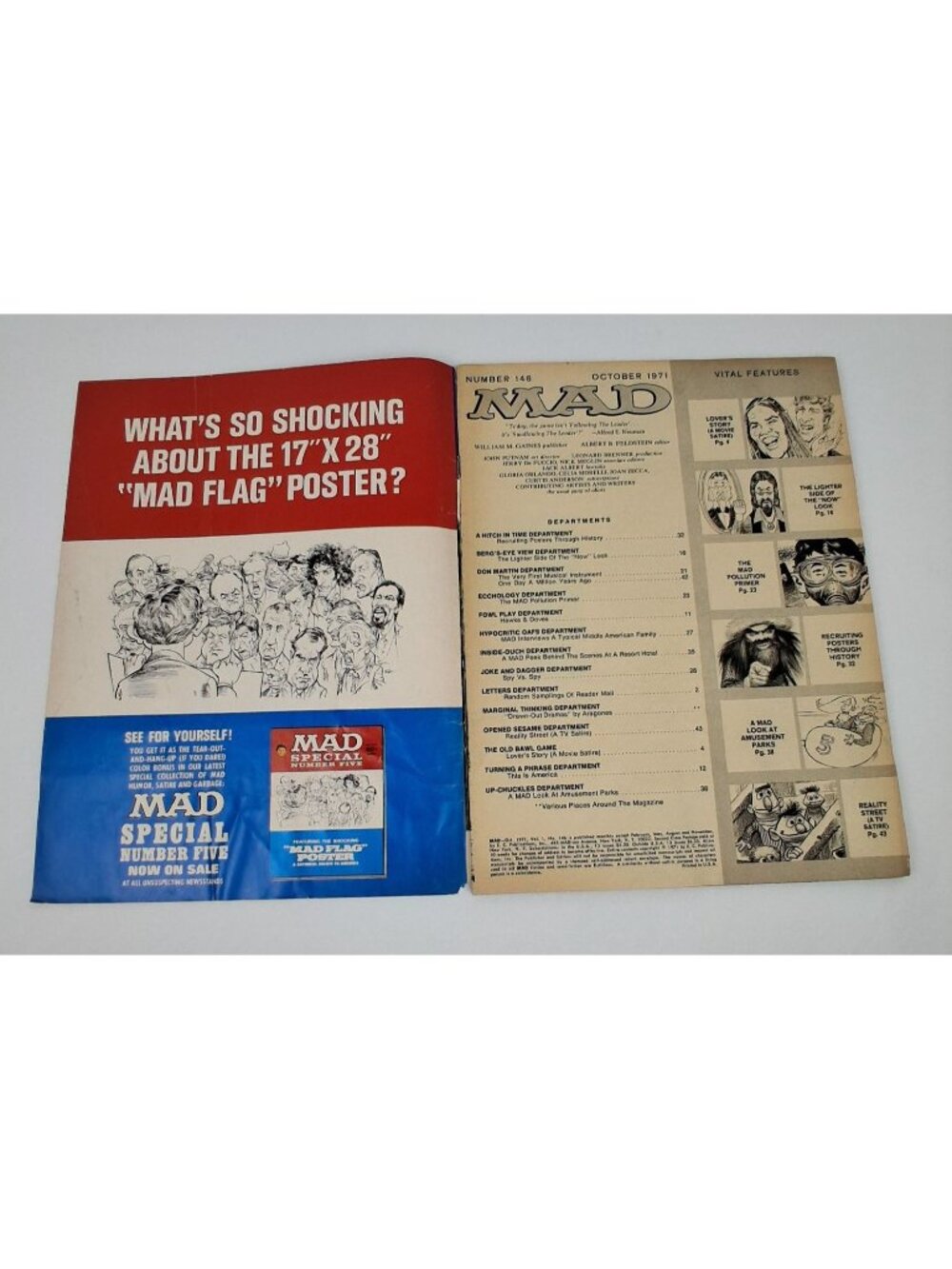 Mad Magazine Issue No. 146 Oct 1971 Special Polluted Issue Vintage Satirical Com - Picture 8 of 13